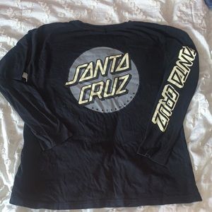 black Santa Cruz long sleeve, size S